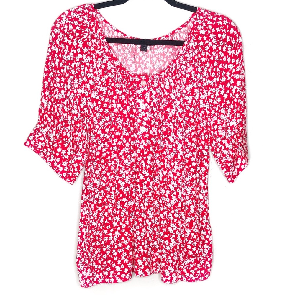 J. Crew | Scoopneck top in tossed bouquet print - Picture 6 of 7